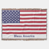 Couverture Drapeau rouge blanc et bleu patriotique américain (Devant)