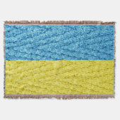 Couverture drapeau tricoté ukrainien (Devant)