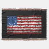 Couverture Drapeau vintage Betsy Ross (Devant)