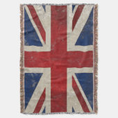 Couverture Drapeau vintage Union Jack du Royaume-Uni (devant Vertical)