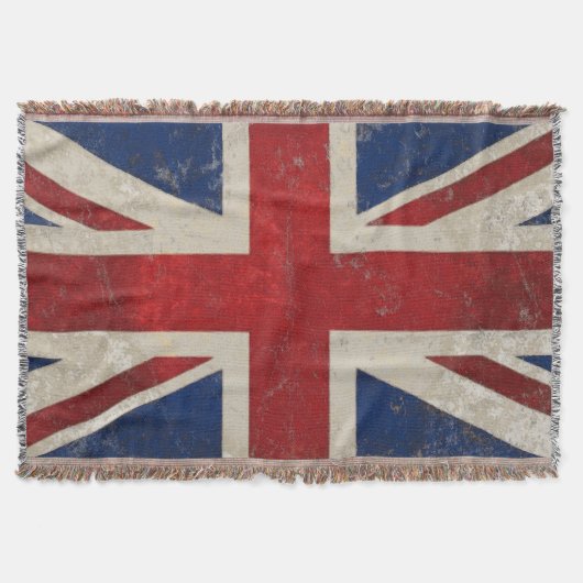 Couverture Drapeau vintage Union Jack du Royaume-Uni (Devant)