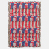 Couverture Drapeaux américains patriotiques Dieu béni l'Améri (devant Vertical)