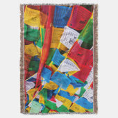 Couverture Drapeaux de prière tibétains colorés - Tibet (devant Vertical)