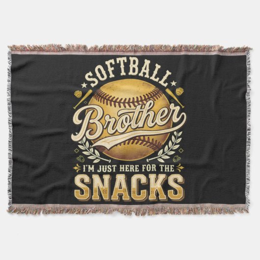 Couverture Drôle de frère de softball Snacks Sports (Devant)