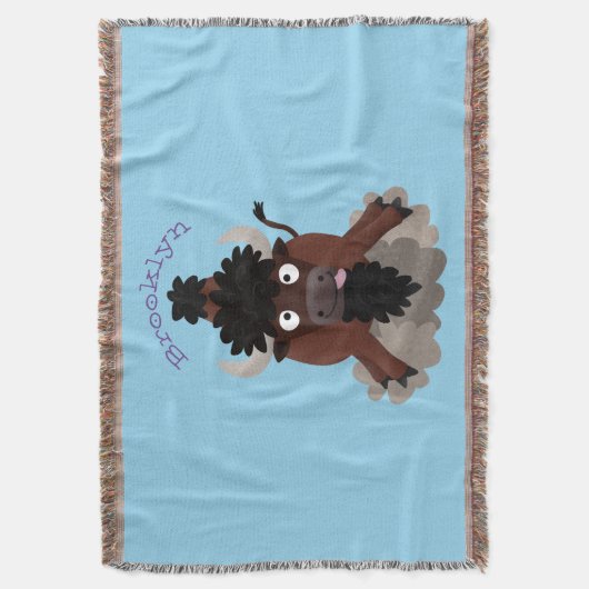 Couverture Drôle dessin animé de bison de buffle (devant Vertical)