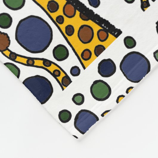 Couverture drôle d'ouatine d'art abstrait de (Coin)