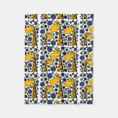 Couverture drôle d'ouatine d'art abstrait de (Devant)