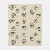 Couverture drôle d'ouatine de conception de (Devant)