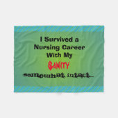 Couverture drôle d'ouatine de retraite (Devant (Horizontal))