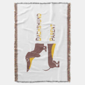 Couverture Drôle mignon dachshund pour parent chien long (devant Vertical)