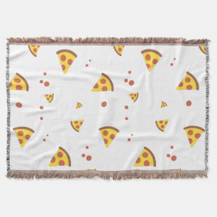 Couverture Drôle Motif Minimaliste de Pizza Pepperoni Rétro