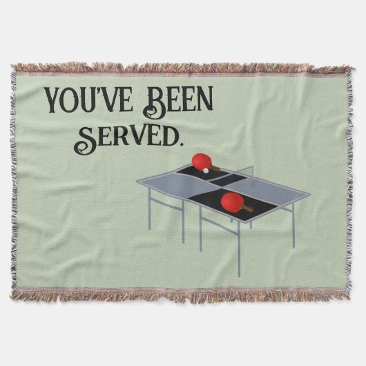 Couverture Drôle Servi Au Tennis De Table, (Devant)