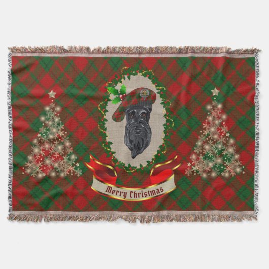 Couverture Drummond Scottie Chien Christmas Thon Blanket (Devant)