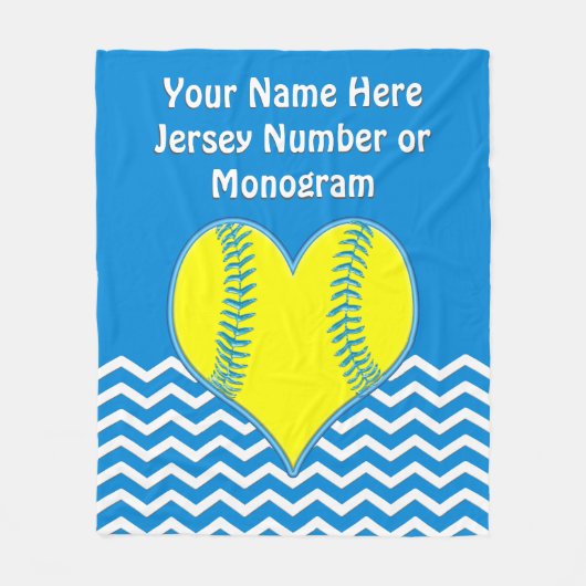 Couverture du base-ball de coeur de turquoise (Devant)