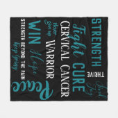 Couverture du guerrier du cancer du col utérin (Devant (Horizontal))