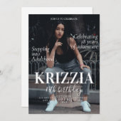 Couverture du magazine Carte d'invitation d'annive (Devant / Derrière)