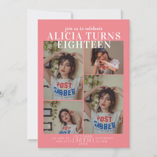 Couverture du magazine Invitation d'anniversaire (Devant)