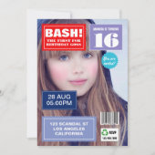 Couverture du magazine Invitation photo de la fête (Devant)