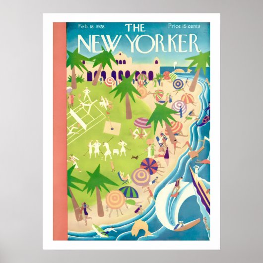 Couverture du New Yorker Février 1928 Impression (Devant)