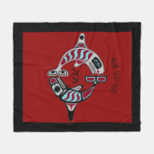 Couverture du nord-ouest personnalisée d'orque de (Devant (Horizontal))