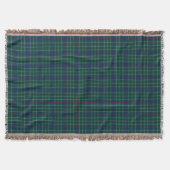 Couverture Duncan Clan Tartan Vert et bleu Plaid (Devant)