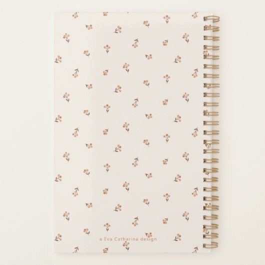 Couverture dure Golden Spiral Planner par Eva Cath (Dos)