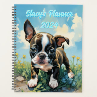 Couverture dure personnalisable Boston Terrier 202