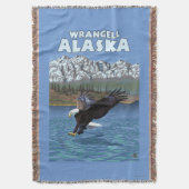 Couverture Eagle chauve plongeant - Wrangell, Alaska (devant Vertical)