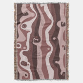 Couverture Earth-Tone Tribal Abstract Throw Blanket (devant Vertical)