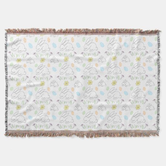 Couverture Easter Bunny Throw Blanket (Devant)