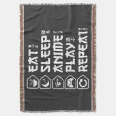 Couverture Eat Sleep Anime Play Repeat Otaku Anime Lifestyle (devant Vertical)