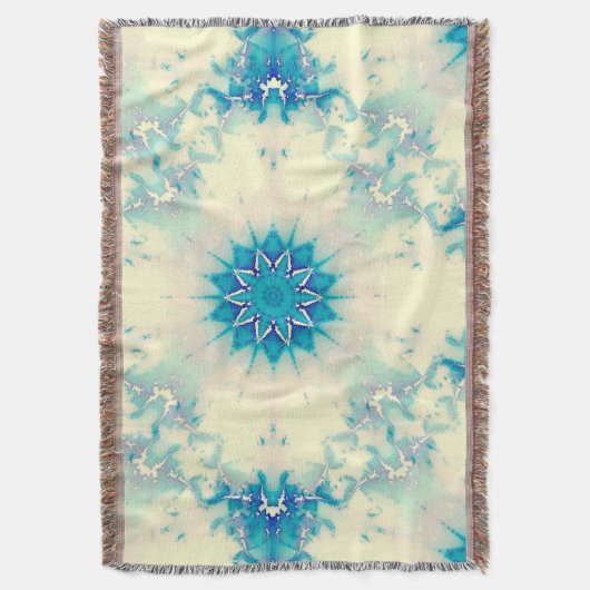 Couverture Eau congelée Flocon d'hiver bleu gelé (devant Vertical)