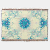 Couverture Eau congelée Flocon d'hiver bleu gelé (Devant)