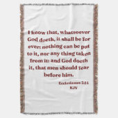 Couverture Ecclésiaste 3:14 KJV Bible Verse (devant Vertical)