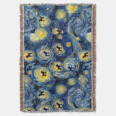 Couverture Écharpe pour chien motif caniche mignon (devant Vertical)