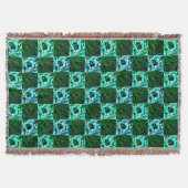 Couverture Échecs ou cyan vert et bleu ciel, avec rectangle (Devant)