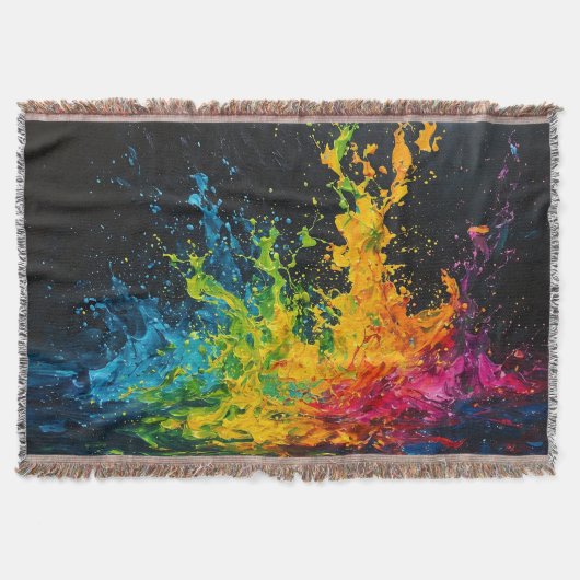 Couverture Éclaboussure de peinture colorée (Devant)