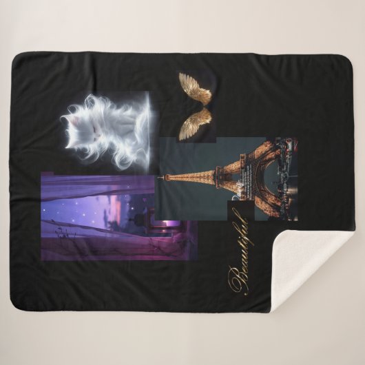 Couverture Eclectique Confortable - Tour Eiffel, C (Devant (Horizontal))