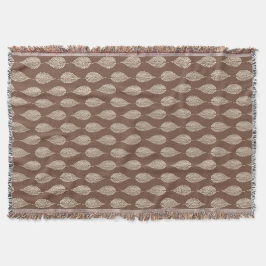 Couverture Écran de palourde de hêtre, Taupe Tan et Crème (Devant)