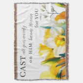 Couverture Écriture florale 1 Pierre 5:7 (devant Vertical)