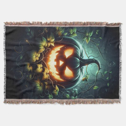 Couverture Éffrayant nature brillant Halloween citrouille (Devant)