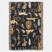 Couverture  Egyptian Hieroglyphic Symbol Pattern Background   (devant Vertical)
