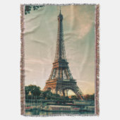 Couverture Eiffel tour lancer oreiller (devant Vertical)