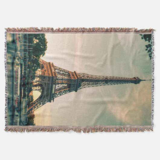 Couverture Eiffel tour lancer oreiller (Devant)