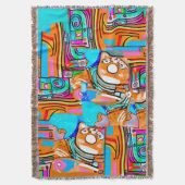 Couverture Electric Orange & Cyan Dreams — Abstrait Pop Desig (devant Vertical)