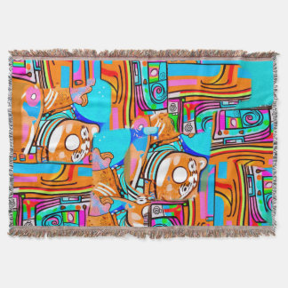 Couverture Electric Orange & Cyan Dreams — Abstrait Pop Desig