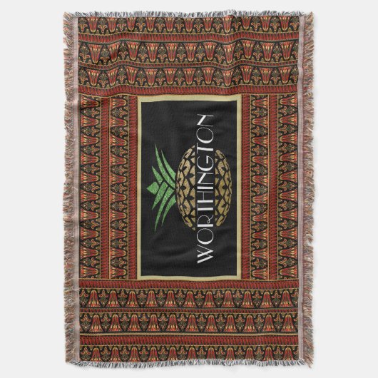 Couverture Élégant ananas Customisé (devant Vertical)