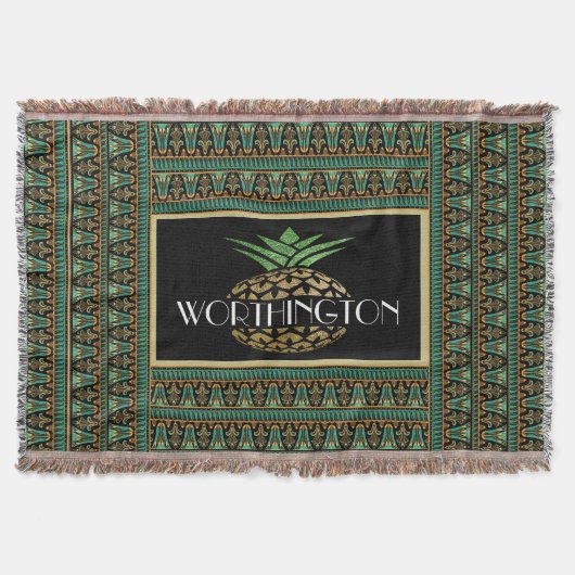 Couverture Élégant ananas Customisé (Devant)