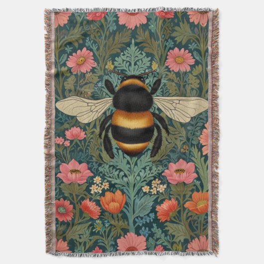 Couverture Elegant boho retro bumblebee spring florals  (devant Vertical)