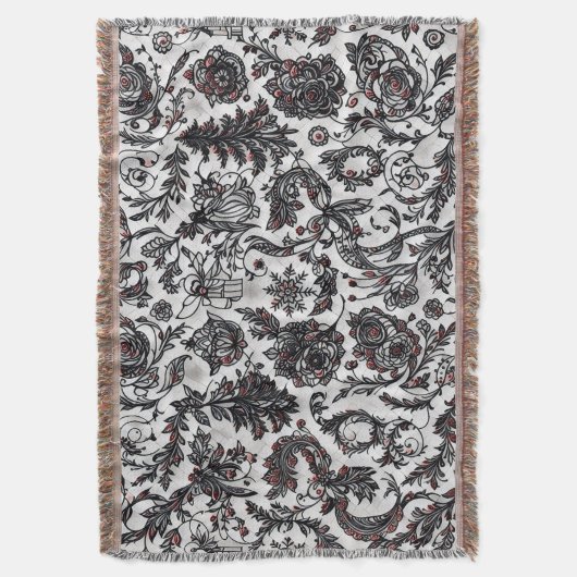 Couverture Elegant Christmas floral ornament pattern design (devant Vertical)